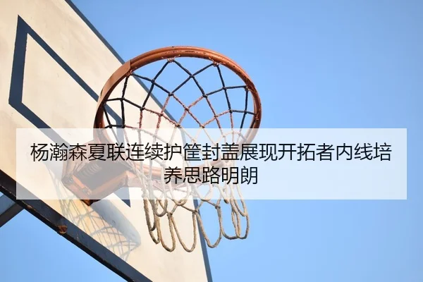 杨瀚森夏联连续护筐封盖展现开拓者内线培养思路明朗
